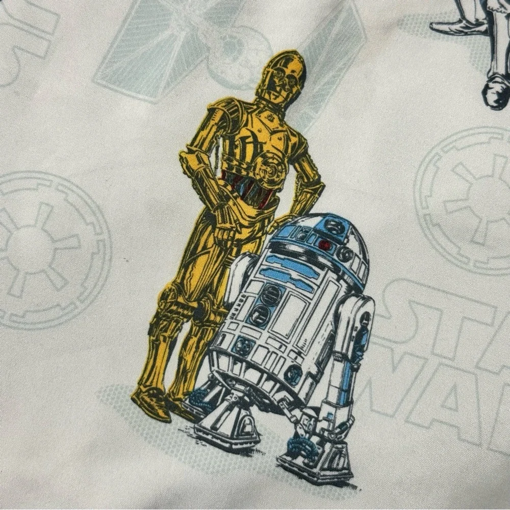 Star Wars Twin Flat Sheet Set Kohl’s Collection Darth Vader Luke R2D2 C3PO Chew